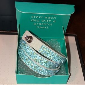 Origami Owl Swarovski Crystal Double Wrap Bracelet
